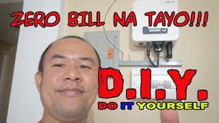 HOW TO INSTALL 1KW GRIDTIE ONGRID SOLAR SYSTEM [upl. by Tillford]