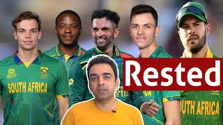 South Africa rested 6 key players for Pak series [upl. by Heimlich]