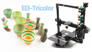 HE3D EI3 Tricolor 3D printer kit [upl. by Ylelhsa]