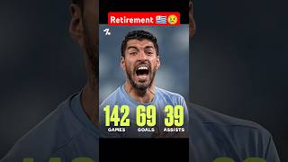 Luis Suárez Announces International Retirement 🇺🇾😢 LuisSuarez Uruguay FootballLegends [upl. by Tamis383]