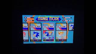 Sonic Mania  Save File Select  Slowed Down [upl. by Brunelle]