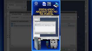 Instalado arquivo GSD no TIA Portal tiaportal step7 gsd automacaoindustrial clp [upl. by Annorah]