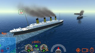 Titanic vs Passenger Ship  Ship Handling Simulator  Ship Mooring 3D [upl. by Kaitlin361]