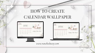 How to Create a Desktop andor Laptop Wallpaper Calendar using Canva CanvaTips CanvaTutorial [upl. by Woodall]