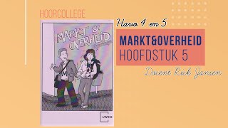 Economie HAVO 45  Markt en Overheid  Hoofdstuk 5 hoorcollege [upl. by Adla]