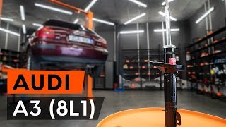 Wie AUDI A3 1 8L1 Stoßdämpfer hinten wechseln TUTORIAL AUTODOC [upl. by Vez]