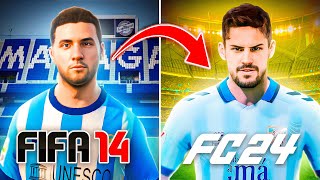 Reconstruyo al Málaga CF desde FIFA 14 hasta FC 24 [upl. by Annirac766]