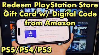 How to Redeem Amazon Playstation Store Gift Card Digital Code PS5PS4PS3 [upl. by Anitroc]