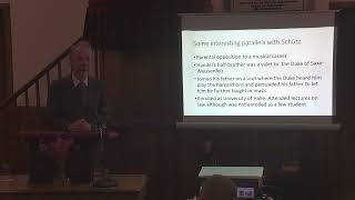 Great Christian Composers lecture 3  George Frideric Handel  John Petley [upl. by Ahsietal]