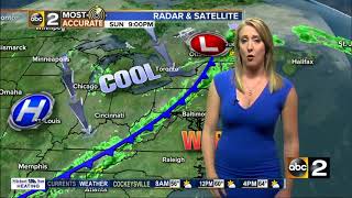 ABC7 Chicago meteorologist has hilarious realization that his TV is a touchscreen live on the air [upl. by Suoirred]