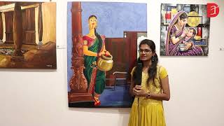 Pavithra  Women Power Art Exhibition 2024  Season 5  By Dessin Academy  Art Houz [upl. by Nitsreik]