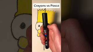 Crayons VS Posca Markers [upl. by Sikleb]