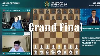 Alireza Firouzja vs Magnus Carlsen • Grand Final Round 4 2023 [upl. by Shaikh814]