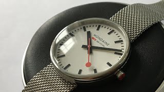 TUTORIAL Mondaine Watch Railway Mini Giant 30362 Quick Battery Change [upl. by Llerral221]