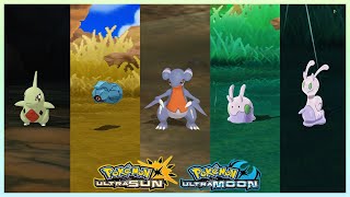 Pokemon UltraSun amp UltraMoon  LarvitarBeldumGabiteGoomy amp Sliggoo Locations [upl. by Rexana84]