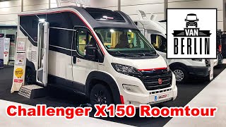 Challenger X150 Roomtour  Mix aus Kastenwagen  Teilintegriert  nur 21 m breit inkl Face to Face [upl. by Silda759]