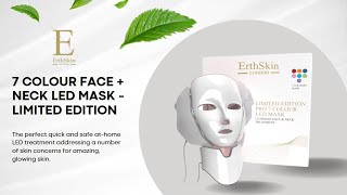 Erthskin London 7 Colour Face  Neck LED Mask  Limited Edition Review amp Demo [upl. by Kelcy58]