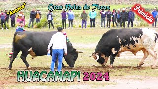 Pelea de Toros HUACANAPI 2024 quotAvancequot Video Oficial de ALPRO BO [upl. by Ydal]