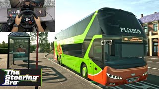 Fernbus Simulator  Neoplan Skyliner quot4Kquot  G29 Steering Wheel amp Gear Shifter Gameplay [upl. by Hirasuna224]