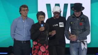 Pearl Wenjack and Gord Downie at WE Day 2016 [upl. by Mikal]