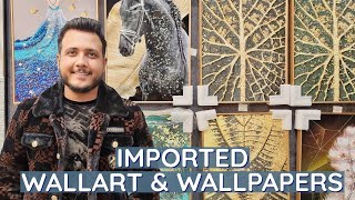 Imported Wallart Metal Art Galss Tiles For Fetaure Wall  Designer Walls amp Inteiror Products [upl. by Dalila]