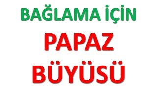 BAĞLAMA İÇİN PAPAZ BÜYÜSÜ [upl. by Uhile]