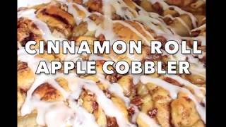 Cinnamon Roll Apple Cobbler [upl. by Elockin475]