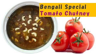 Bengali Tomato Chatni  Tomato amp Dates Chutney  Tomato Chatni [upl. by Enaffit]