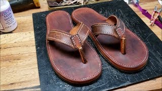 Leather Flip Flops Update amp Improvement [upl. by Brenan990]