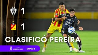 INDEPENDIENTE DEL VALLE 1  1 DEPORTIVO PEREIRA  RESUMEN  CONMEBOL LIBERTADORES 2023  PlutoTV [upl. by Cardinal]