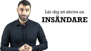 Lär dig att skriva en insändare argumenterande text [upl. by Naek]