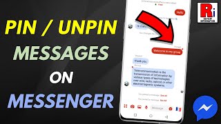 How to Pin  Unpin Any Message on Facebook Messenger [upl. by Yerga]