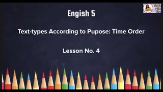 TextTypes According to Purpose Time Order [upl. by Cynara]