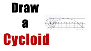 Easy Steps to Draw A CYCLOID  Locus of point  Engg Curves  ENGG Drawing [upl. by Radferd]