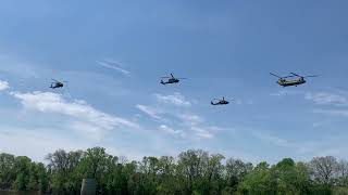 101st Eagle Dustoff Memorial Flyover [upl. by Kired]