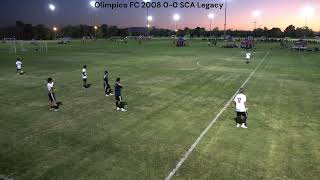 Olimpico FC 2008 vs SCA Legacy [upl. by Shulman875]