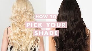 How to Pick Your Perfect Luxy Hair Extensions Shade  Luxy Hair [upl. by Sucrad]