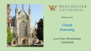 091024 Choral Evensong live from Winchester Cathedral 🇺🇦 [upl. by Kcirdde]