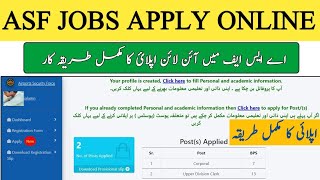 ASF Jobs 2023 online apply  How to apply ASF  ASF Registration Form  Join Airport Security Force [upl. by Ahsilaf]