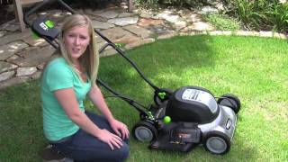 Review Earthwise 18 inch Corded Electric Mower [upl. by Adehsar]