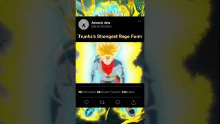 trunkss rage form💯dragonballdbzdbsanimeeditshorts [upl. by Nachison]