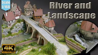 River and Landscape  Schoenberger Altstadt Diorama  Scale 1160 [upl. by Fretwell]