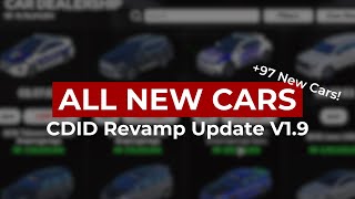 All New Cars CDID Revamp Update V 19  97 New Cars [upl. by Pachston]