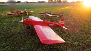 Old Time Stunt with the Viking Control Line Airplane [upl. by Nennerb866]