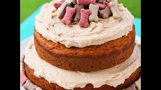 Happy Birthday Dog Cake Recipe [upl. by Llehsyt]