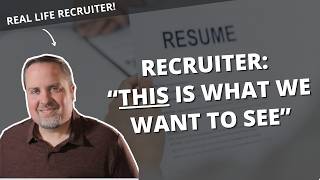 Tips For How To Write A Better Resume From A Recruiters Perspective [upl. by Nolitta664]