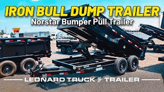 IRON BULL DUMP  Norstars Iron Bull Bumper Pull Dump Trailer [upl. by Moskow]