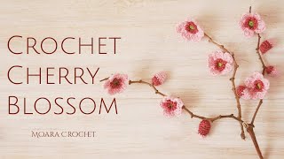 Cherry Blossom Flower Moara Crochet [upl. by Ut]