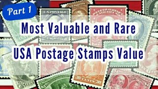 USA Most Valuable and Rare Postage Stamps Value  Part 1  Most Expensive American Stamps value  1 [upl. by Eudora]