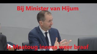 Bij Minister Eddy van Hijum NSC is Maatoug ineens weer als een braaf schoothondje [upl. by Misab529]